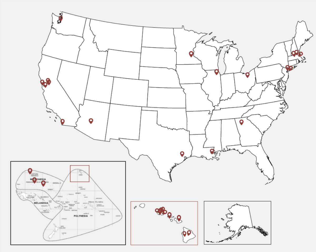 Map of AAPCHO Members